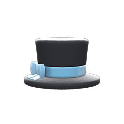 Animal Crossing Small Silk Hat|Black Image