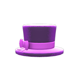 Small Silk Hat Purple