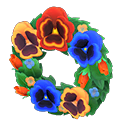 Animal Crossing Snazzy Pansy Wreath Image