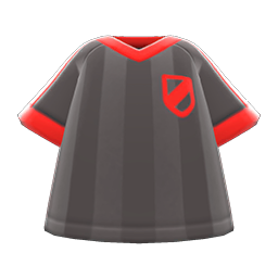 Animal Crossing Soccer-uniform Top|Black Image