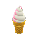 Soft-serve Lamp Strawberry swirl