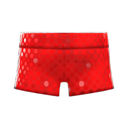 Spangle Shorts Red