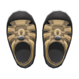 Animal Crossing Sporty Sandals|Beige Image