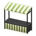 Stall Black / Green stripes