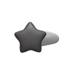 Animal Crossing Star Hairpin|Black Image