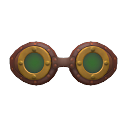 Animal Crossing Steampunk Glasses|Green Image
