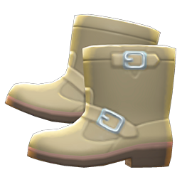 Animal Crossing Steel-toed Boots|Beige Image