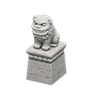 Stone Lion-dog White