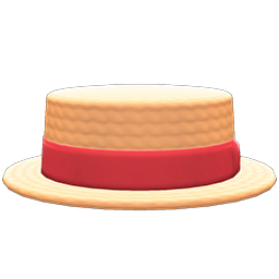 Animal Crossing Straw Boater|Beige Image