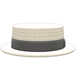 Straw Boater Monotone