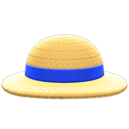 Animal Crossing Straw Hat|Blue Image