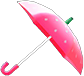 Animal Crossing Strawberry Umbrella Image