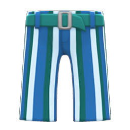 Animal Crossing Striped Bell-bottoms|Green Image