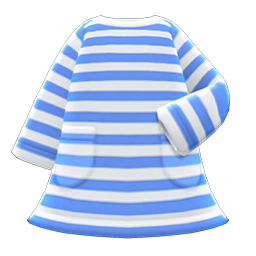 Striped Dress Blue