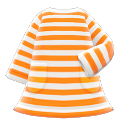 Striped Dress Orange