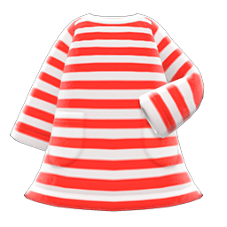 Striped Dress Red
