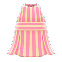 Striped Halter Dress Pink