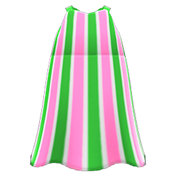 Striped Maxi Dress Green