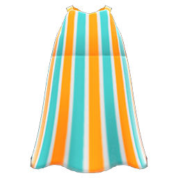 Striped Maxi Dress Orange