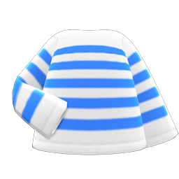Animal Crossing Striped Shirt|Blue Image