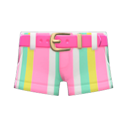 Striped Shorts Pink