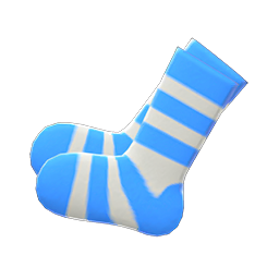 Striped Socks Light blue