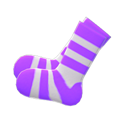 Striped Socks Purple