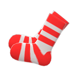 Striped Socks Red