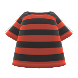 Striped Tee Red