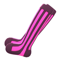 Striped Tights Pink