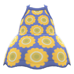 Animal Crossing Sunflower Dress|Navy blue Image