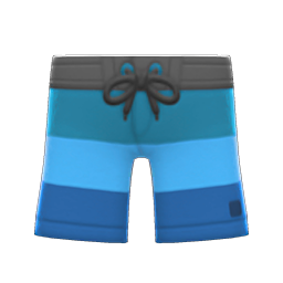 Animal Crossing Surfing Shorts|Blue Image