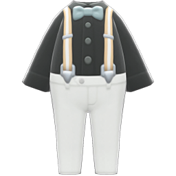 Animal Crossing Suspender Outfit|Black Image