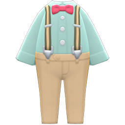 Suspender Outfit Light green