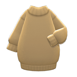 Animal Crossing Sweater Dress|Beige Image
