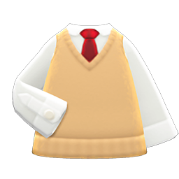 Animal Crossing Sweater-vest|Beige Image