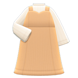 Animal Crossing Sweetheart Dress|Beige Image