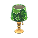 Table Lamp Green flowers