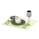 Animal Crossing Table Setting|Black / Green Image