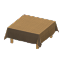 Animal Crossing Table With Cloth|Brown Image