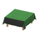 Table With Cloth Green