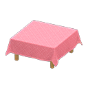 Table With Cloth Pink