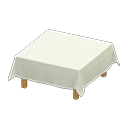 Table With Cloth White