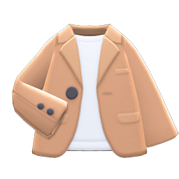 Animal Crossing Tailored Jacket|Beige Image