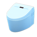 Tankless Toilet Light blue