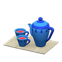 Tea Set Blue / Gray
