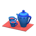 Tea Set Blue / Red