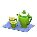 Tea Set Green / Blue
