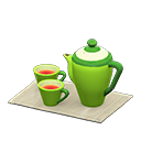 Tea Set Green / Gray