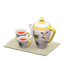 Tea Set White / Gray